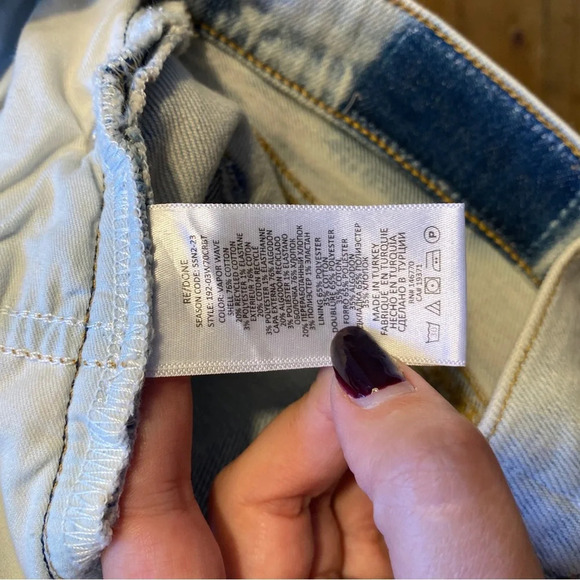 RE/DONE 70’s Crop Boot Cut Denim Jeans Calm Waters $285 msrp Size 30 - Picture 6 of 8